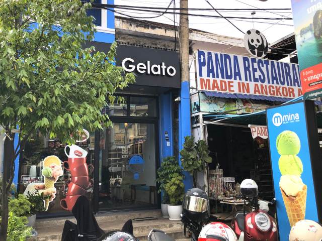 シェムリアップのジェラート屋「Gelato MINA」